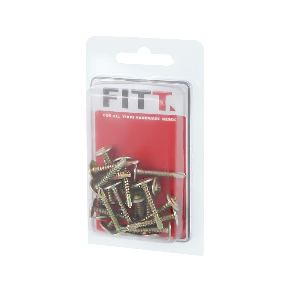 สกรูปลายสว่านหัวเวเฟอร์ FITT 8X1 นิ้ว 20 ชิ้น