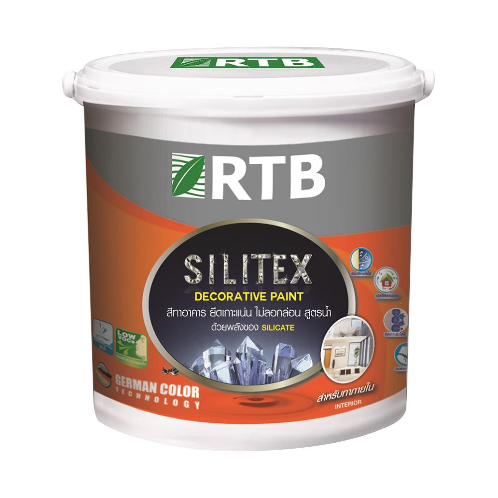 สีน้ำทาภายใน ชนิดด้าน RTB SILITEX BASE A 1 แกลลอน
