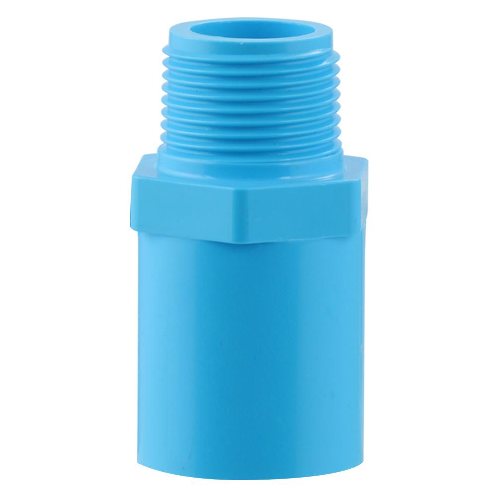 ข้อต่อตรงเกลียวนอก-หนา SCG 3/4 นิ้ว สีฟ้า