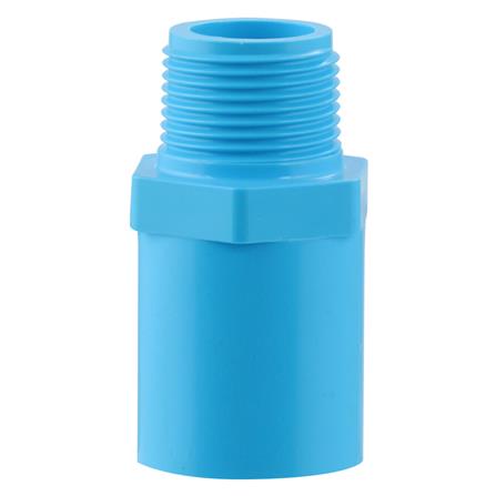 ข้อต่อตรงเกลียวนอก-หนา SCG 3/4 นิ้ว สีฟ้า