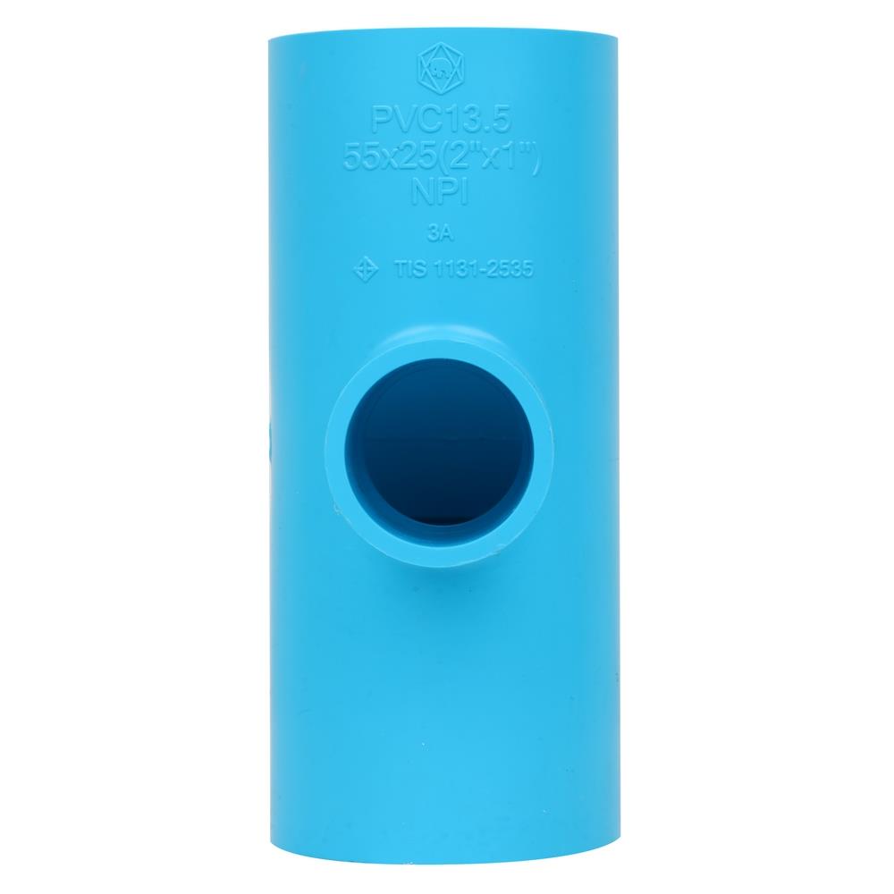 ข้อต่อสามทางลด-หนา SCG 2 นิ้วx1 นิ้ว สีฟ้า