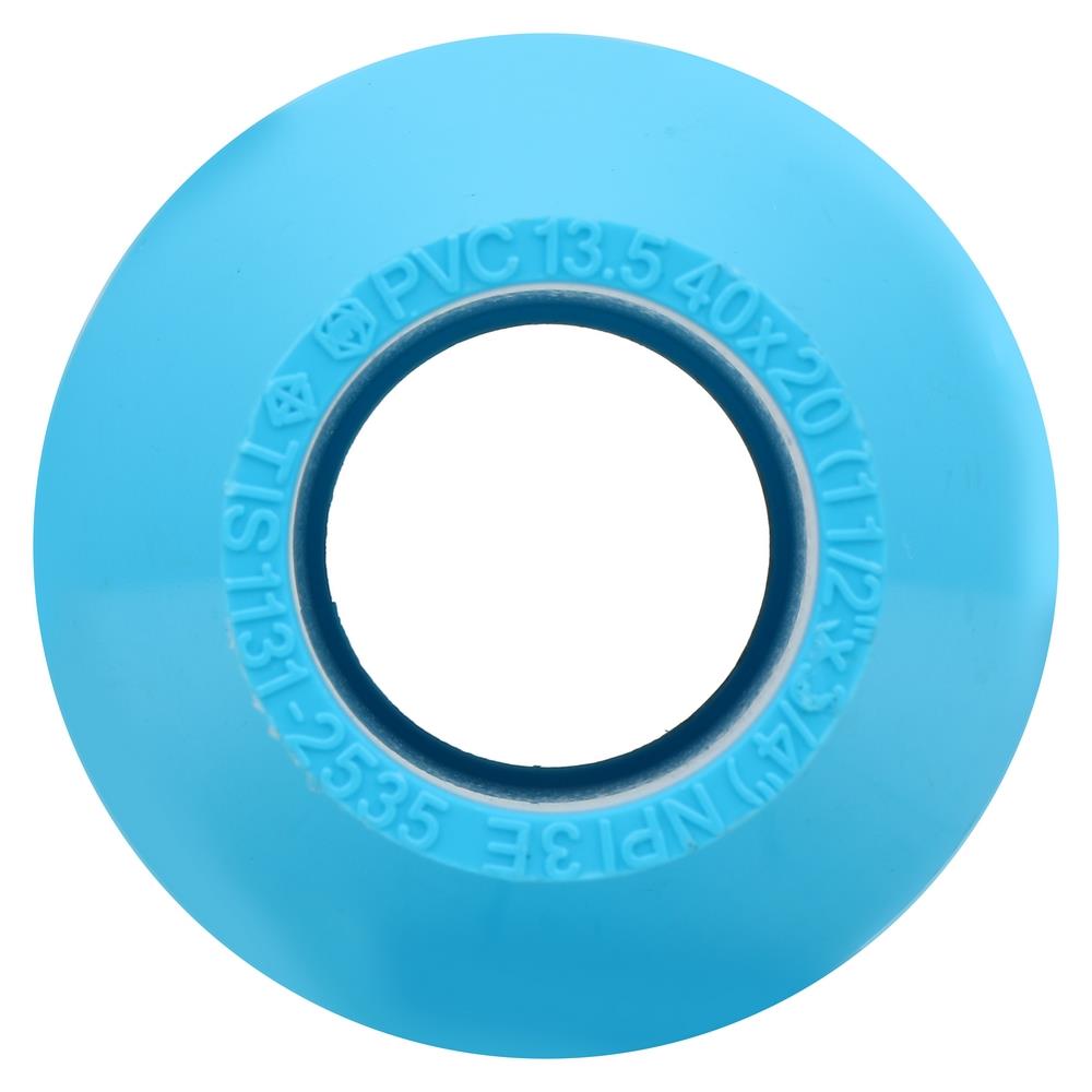 ข้อต่อตรงลด-หนา SCG 1 1/2 นิ้วX3/4 นิ้ว สีฟ้า