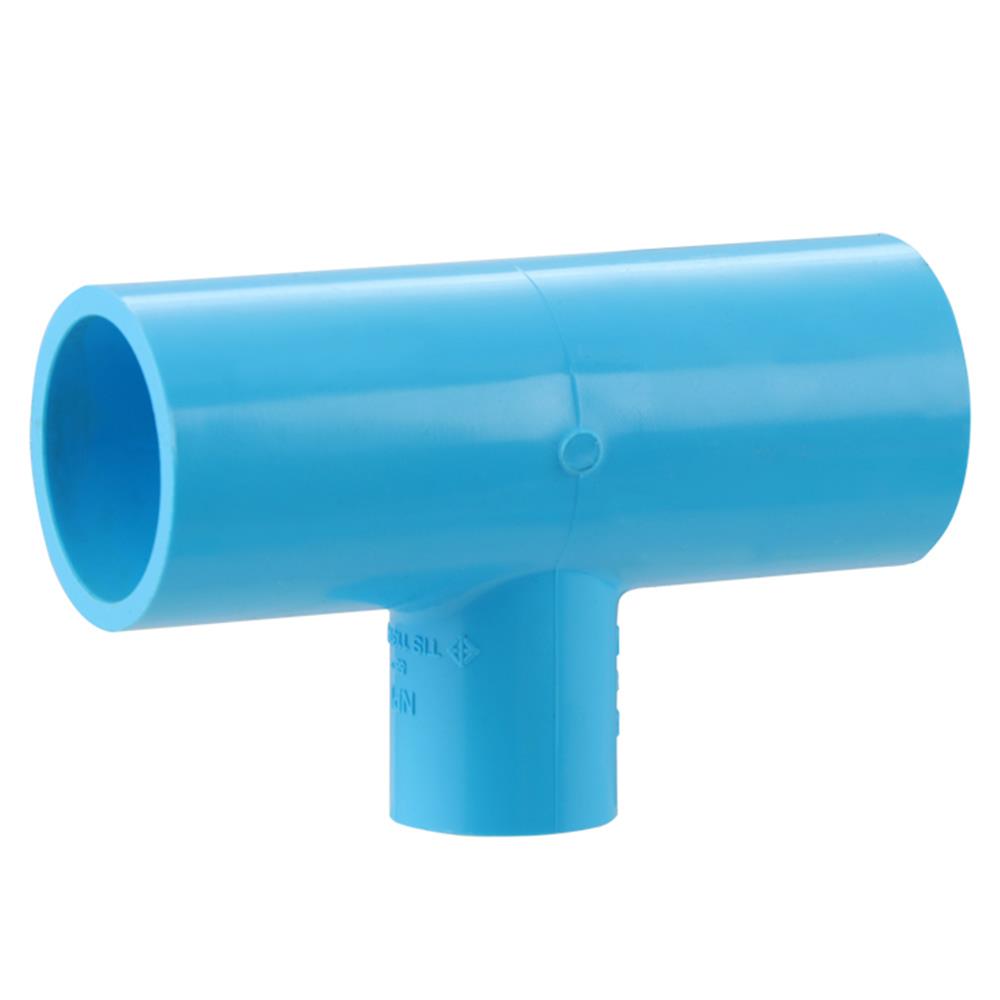 ข้อต่อสามทางลด-หนา SCG 1 นิ้วX1/2 นิ้ว สีฟ้า