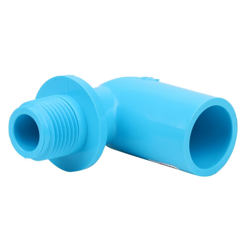 ข้องอ 90 เกลียวนอก-หนา SCG 1/2 นิ้ว สีฟ้า