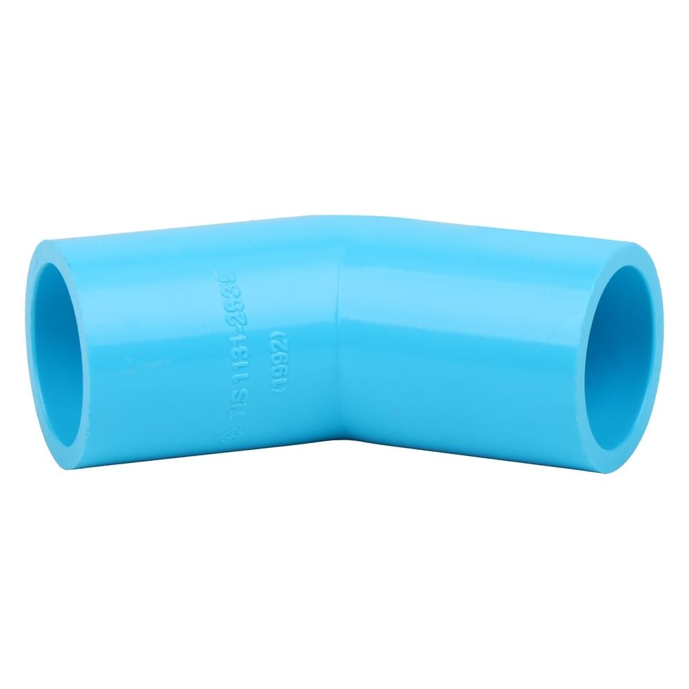 ข้องอ 45-หนา SCG 1/2 นิ้ว สีฟ้า