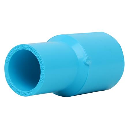 ข้อต่อตรงลด-หนา SCG 1X3/4 นิ้ว สีฟ้า