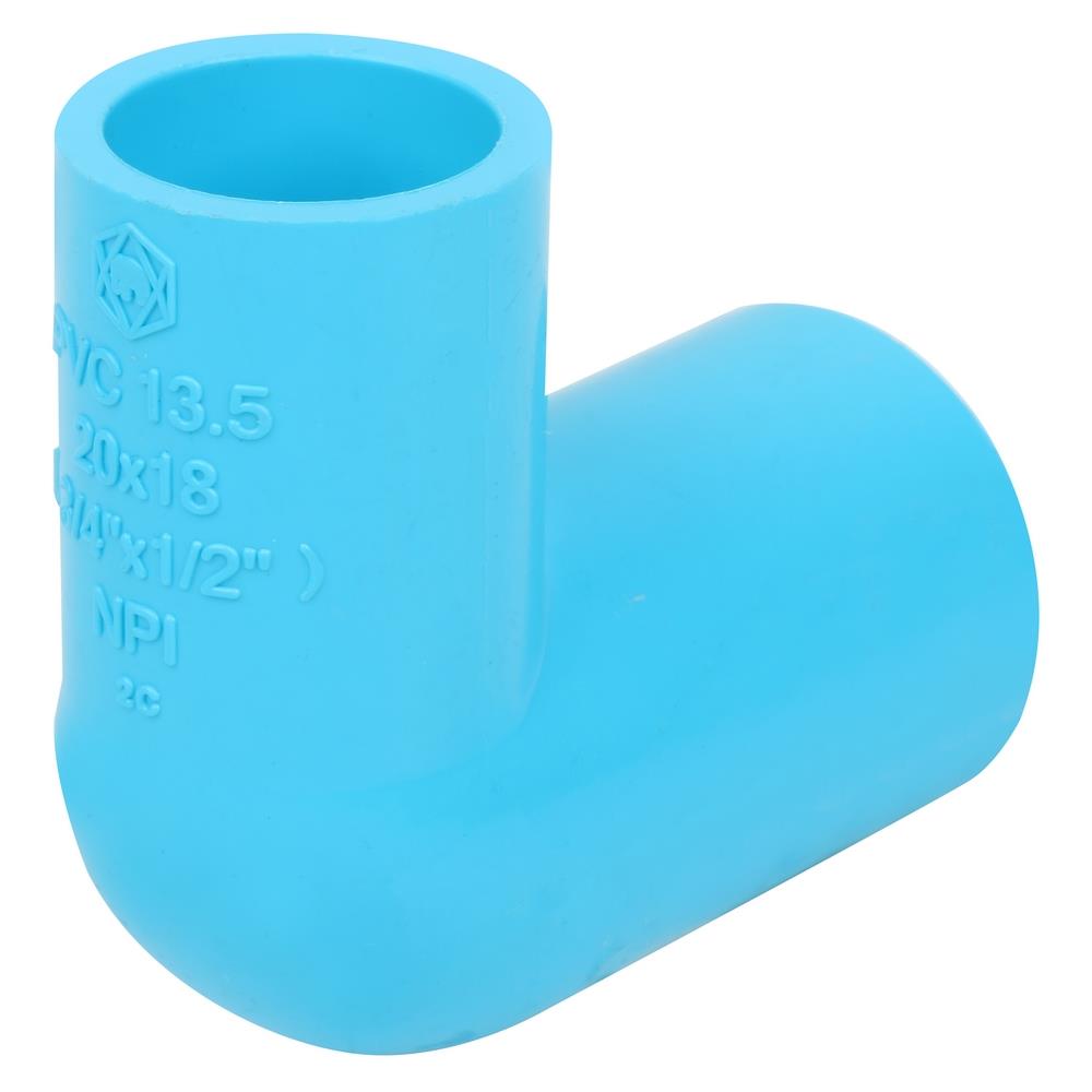 ข้องอ 90 ลด-หนา SCG 3/4 นิ้วx1/2 นิ้ว สีฟ้า