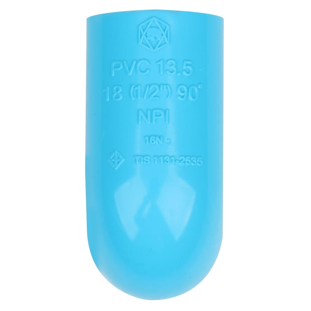 ข้องอ 90-หนา SCG 1/2 นิ้ว สีฟ้า