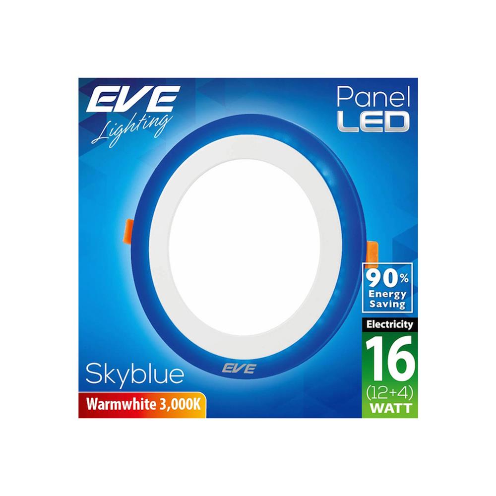 ดาวน์ไลท์ LED EVE SKYBLUE CIRCLE 542761 5 นิ้ว 16 วัตต์ WARM WHITE สีขาว