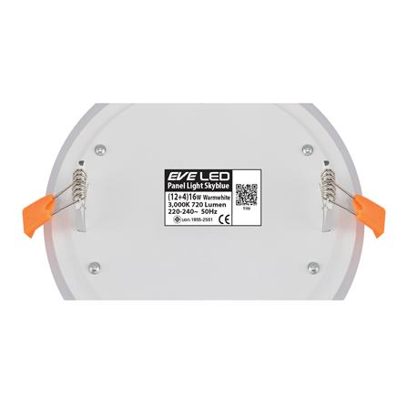 ดาวน์ไลท์ LED EVE SKYBLUE CIRCLE 542761 5 นิ้ว 16 วัตต์ WARM WHITE สีขาว_5