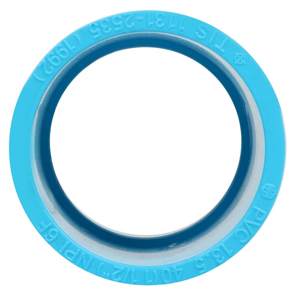 ข้อต่อตรง-หนา SCG 1 1/2 นิ้ว สีฟ้า