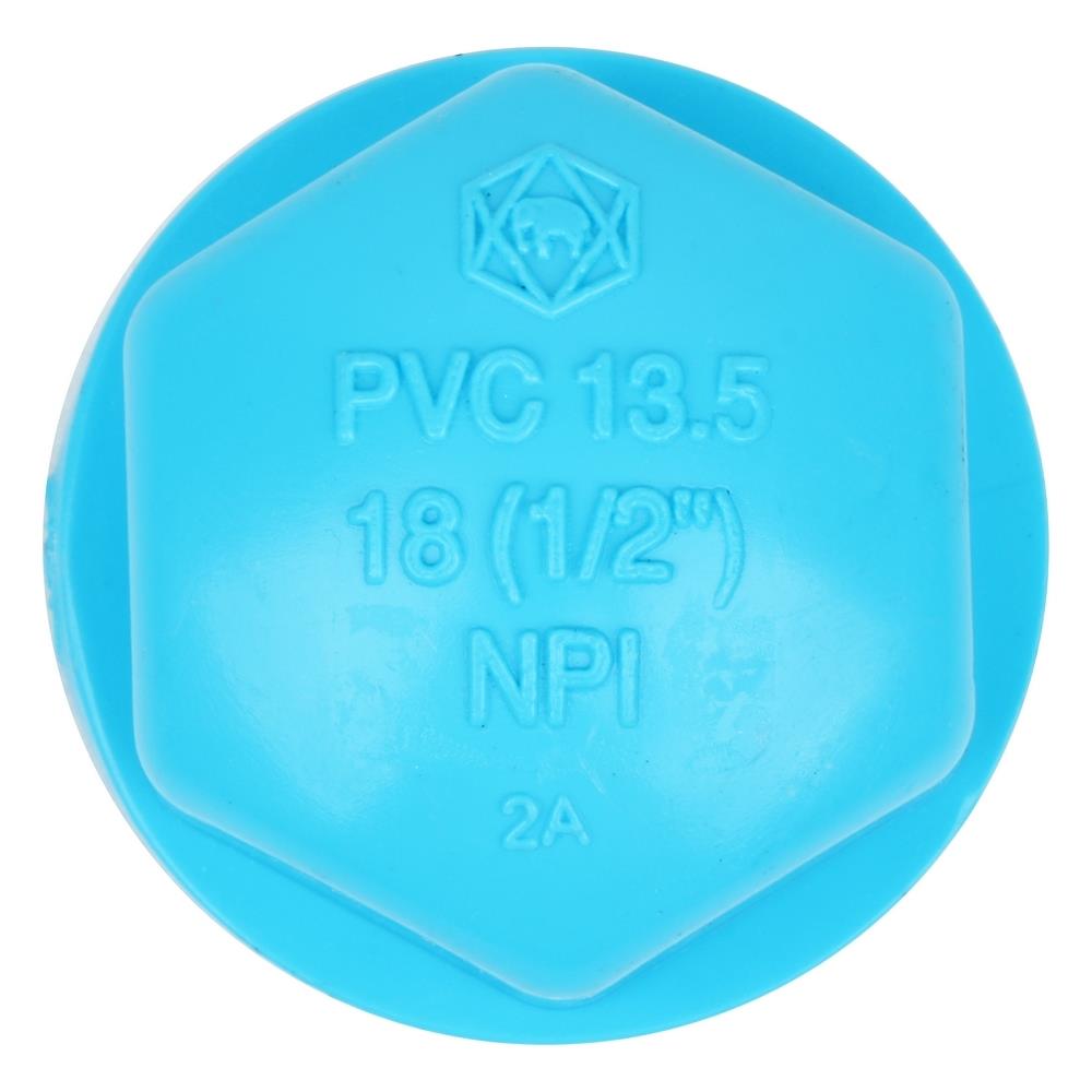 ฝาครอบเกลียวใน-หนา SCG 1/2 นิ้ว สีฟ้า