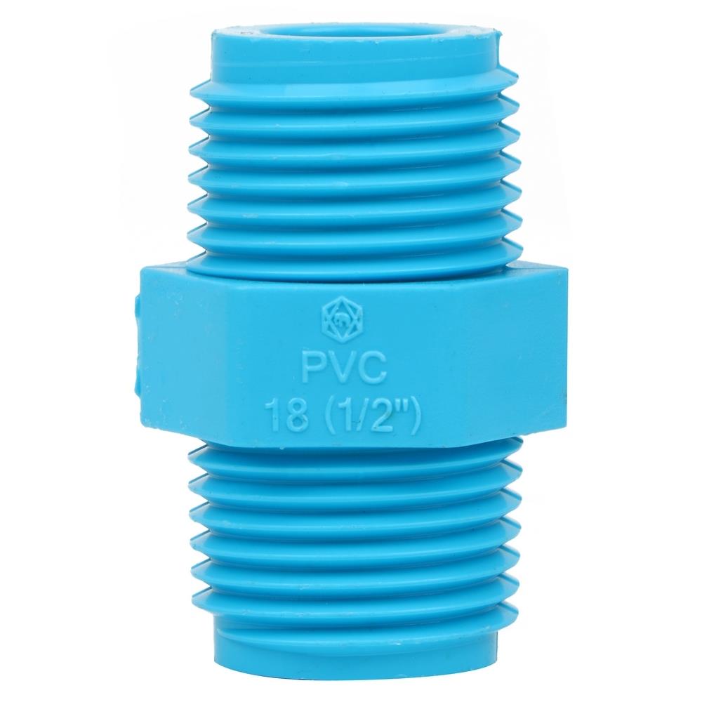 นิปเปิ้ล-หนา SCG 1/2 นิ้ว สีฟ้า