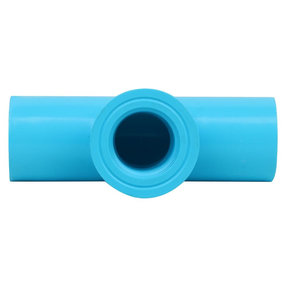 ข้อต่อสามทางเกลียวใน-หนา SCG 1/2 นิ้ว สีฟ้า