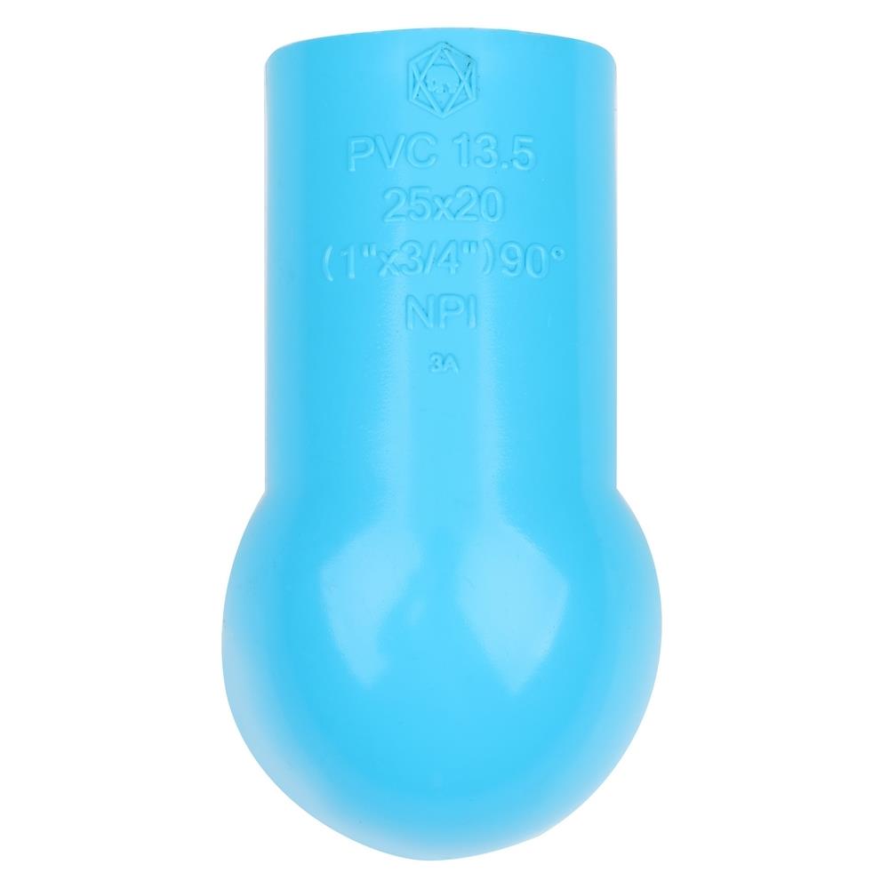 ข้องอ 90 ลด-หนา SCG 1 นิ้วX3/4 นิ้ว สีฟ้า