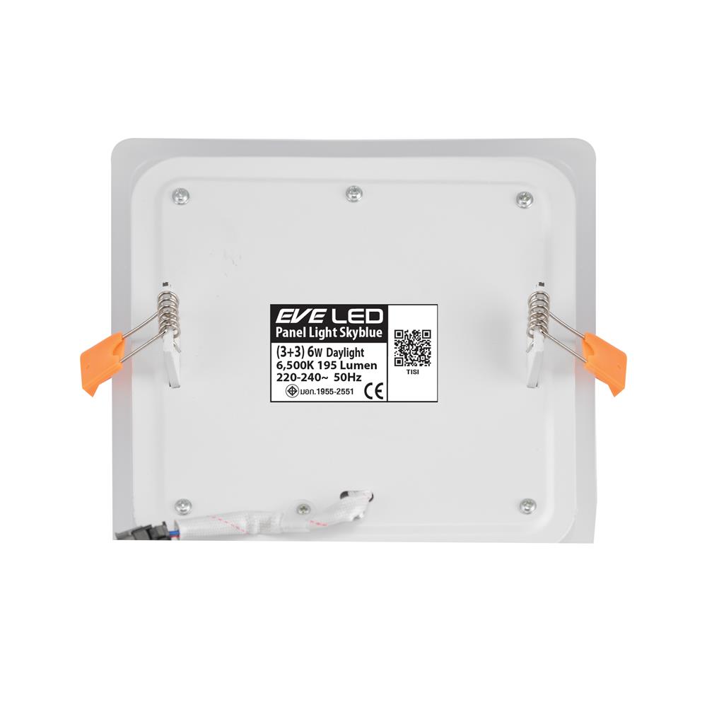 ดาวน์ไลท์ LED EVE SKYBLUE SQUARE 542778 3 นิ้ว 6 วัตต์ DAYLIGHT สีขาว
