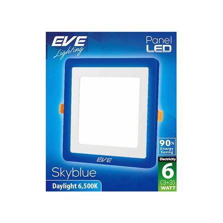 ดาวน์ไลท์ LED EVE SKYBLUE SQUARE 542778 3 นิ้ว 6 วัตต์ DAYLIGHT สีขาว_1