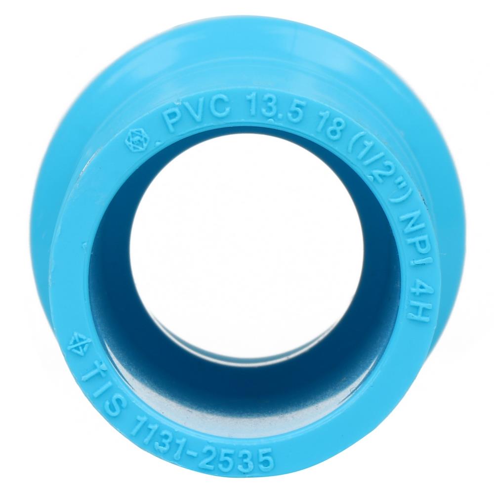 ข้อต่อตรงเกลียวใน-หนา SCG 1/2 นิ้ว สีฟ้า