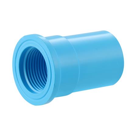 ข้อต่อตรงเกลียวใน-หนา SCG 1 นิ้ว สีฟ้า