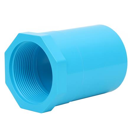 ข้อต่อตรงเกลียวใน-หนา SCG 2 นิ้ว สีฟ้า