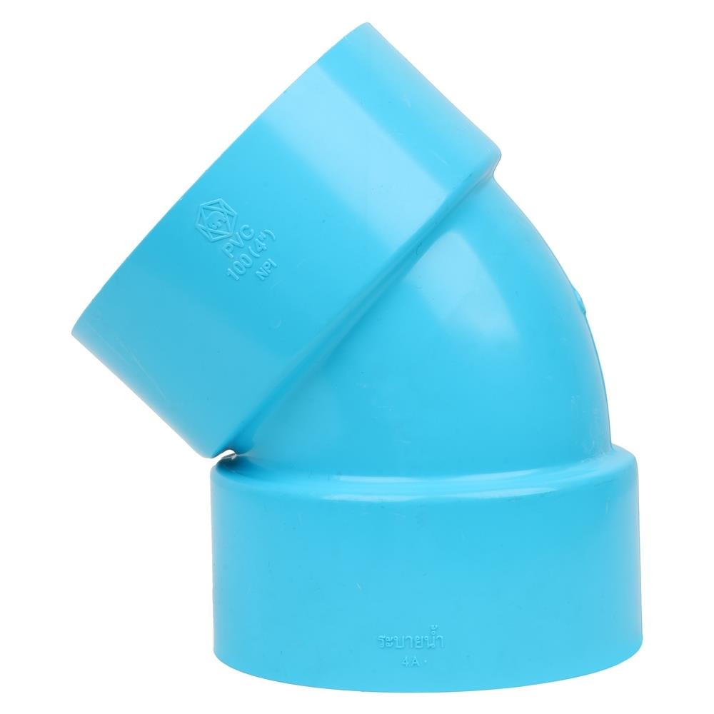 ข้องอ 45-บาง SCG 4 นิ้ว สีฟ้า