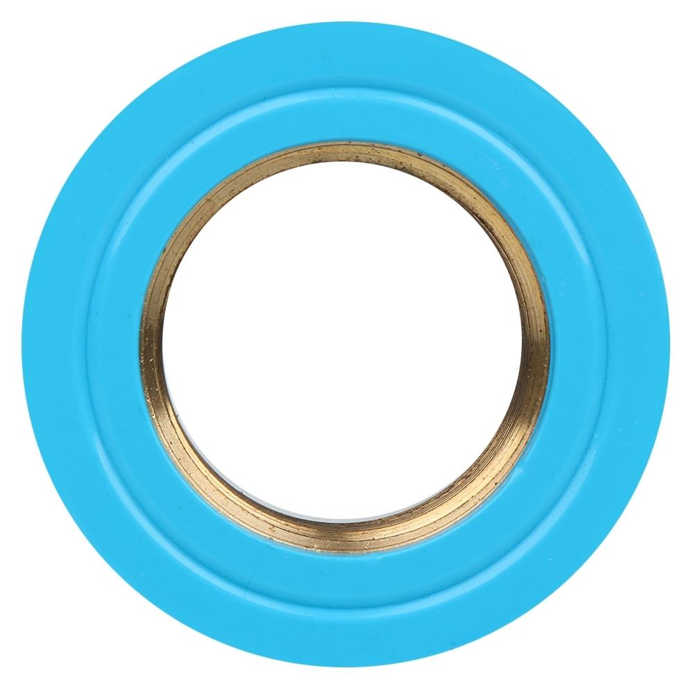 ข้อต่อตรงเกลียวในทองเหลือง SCG 3/4 นิ้ว สีฟ้า