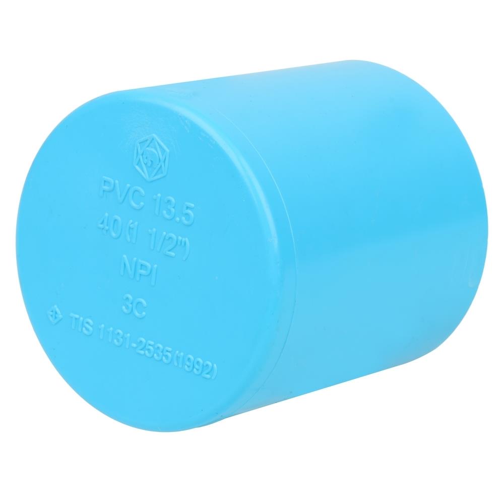 ฝาครอบ-หนา SCG 1 1/2 นิ้ว สีฟ้า