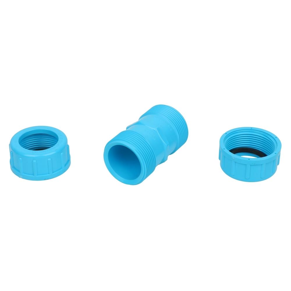 ข้อต่อยูเนี่ยน-หนา SCG 1 1/2 นิ้ว สีฟ้า