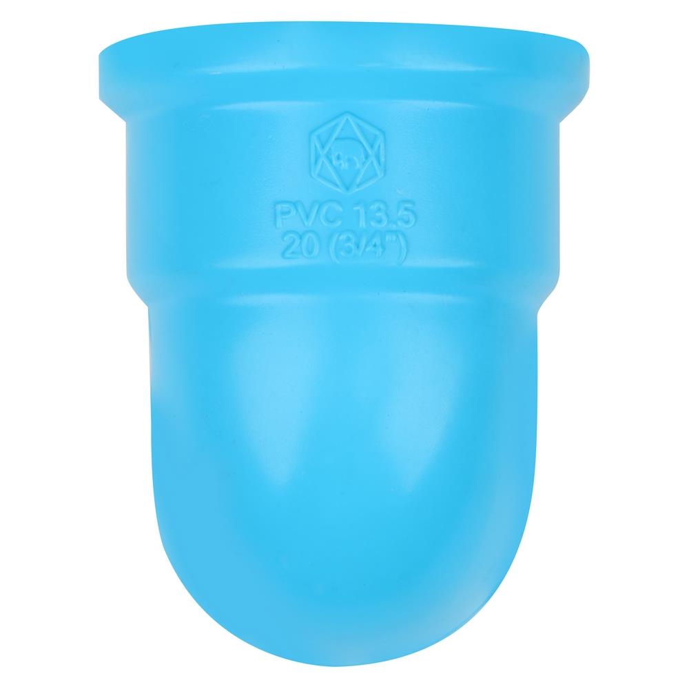 ข้องอ 90 เกลียวในทองเหลือง SCG 3/4 นิ้ว สีฟ้า