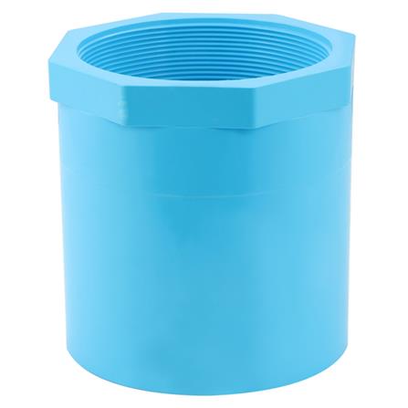 ข้อต่อตรงเกลียวใน-หนา SCG 4 นิ้ว สีฟ้า