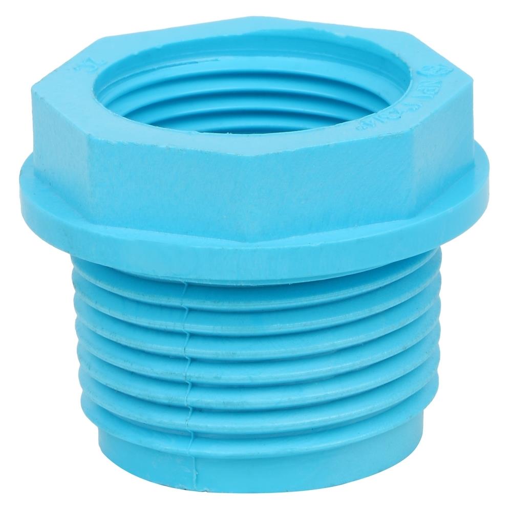 ข้อต่อลดเหลี่ยม-หนา SCG 1 นิ้วX3/4 นิ้ว สีฟ้า