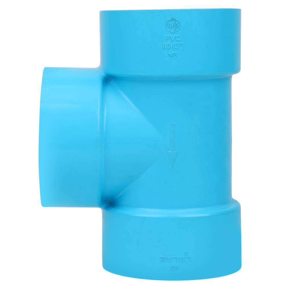 ข้อต่อสามทาง-บาง SCG 3 นิ้ว สีฟ้า