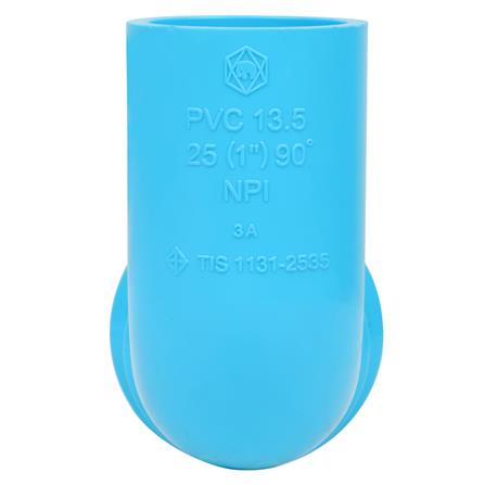 ข้องอ 90 เกลียวในทองเหลือง SCG 1 นิ้ว สีฟ้า_1