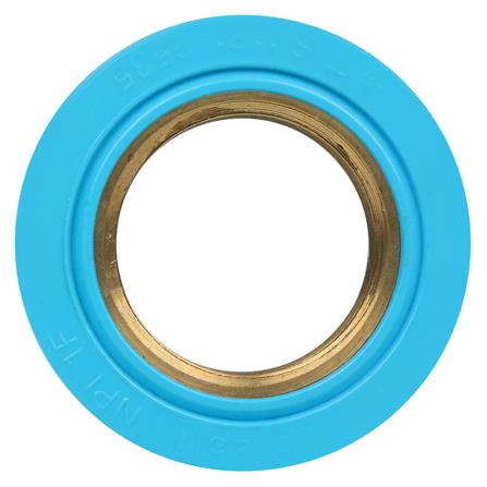 ข้อต่อตรงเกลียวในทองเหลือง SCG 1 นิ้ว สีฟ้า_1