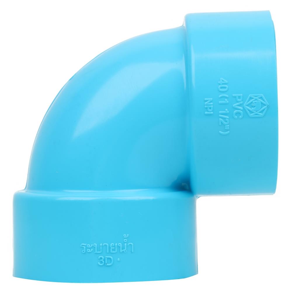 ข้องอพีวีซี 90 องศา SCG 1-1/2 นิ้ว สีฟ้า