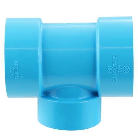 ข้อสามทางลด-บาง SCG 2 นิ้วX1 1/2 นิ้ว สีฟ้า