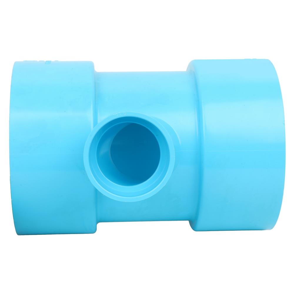 ข้อต่อสามทางทีวายลด-บาง SCG 4 นิ้วx1 1/2 นิ้ว สีฟ้า