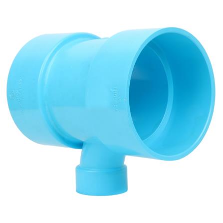 ข้อต่อสามทางทีวายลด-บาง SCG 4 นิ้วx1 1/2 นิ้ว สีฟ้า