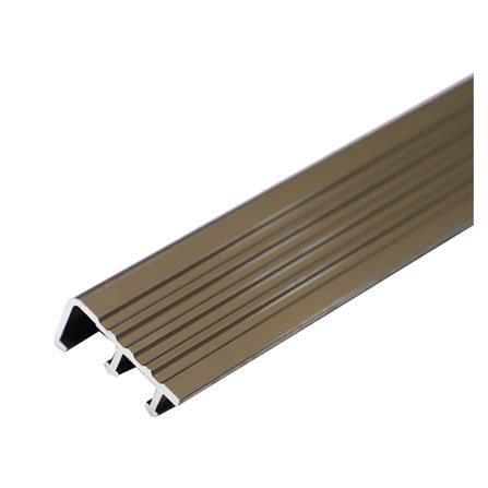 จมูกบันไดอะลูมิเนียมDNHG402002 โกลด์เบจไฮกลอส 2ม.