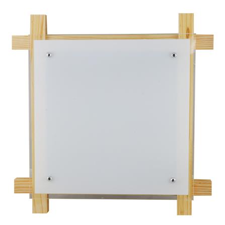 ไฟเพดาน 8107-3 CST แก้ว/ไม้ CONTEMPORARY สีขาว 16 นิ้ว_0