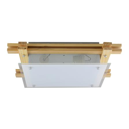 ไฟเพดาน 8107-3 CST แก้ว/ไม้ CONTEMPORARY สีขาว 16 นิ้ว_1