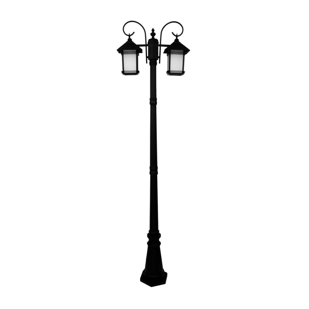 ไฟสนาม CARINI 8518/2 อลูมิเนียม/แก้ว คลาสสิก SBK 2หัว