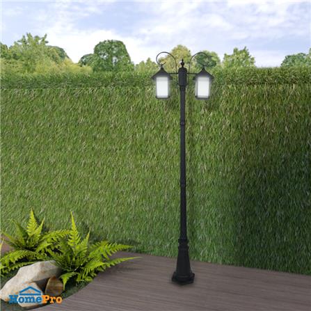 ไฟสนาม CARINI 8518/2 อลูมิเนียม/แก้ว คลาสสิก SBK 2หัว_4