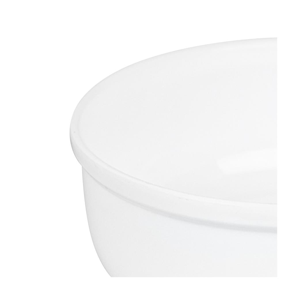 ขันน้ำกลม PLIM 20cm สีขาว