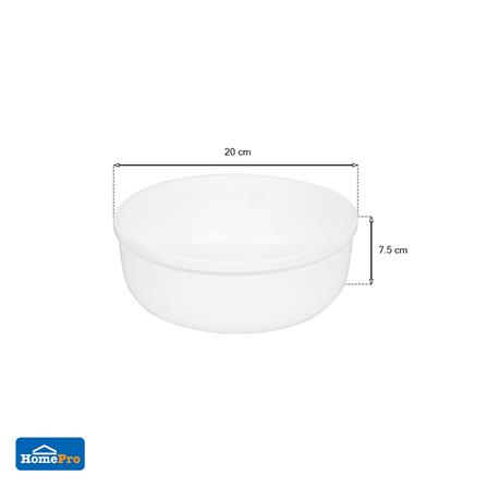 ขันน้ำกลม PLIM 20cm สีขาว_5