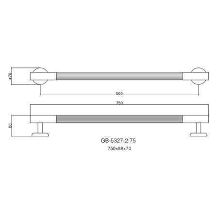ราวพยุงกันลื่นแบบตรง WS GB-5327-2/75_2