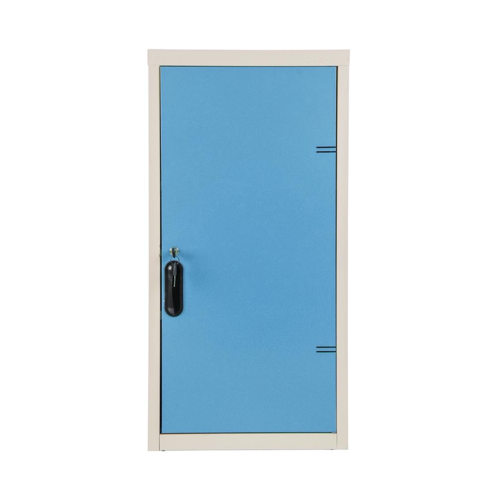 ตู้เหล็กบานเปิดทึบ KIOSK UDB-1 BO สีขาว/ฟ้า