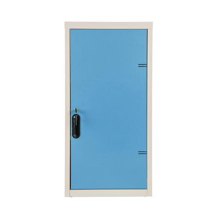 ตู้เหล็กบานเปิดทึบ KIOSK UDB-1 BO สีขาว/ฟ้า