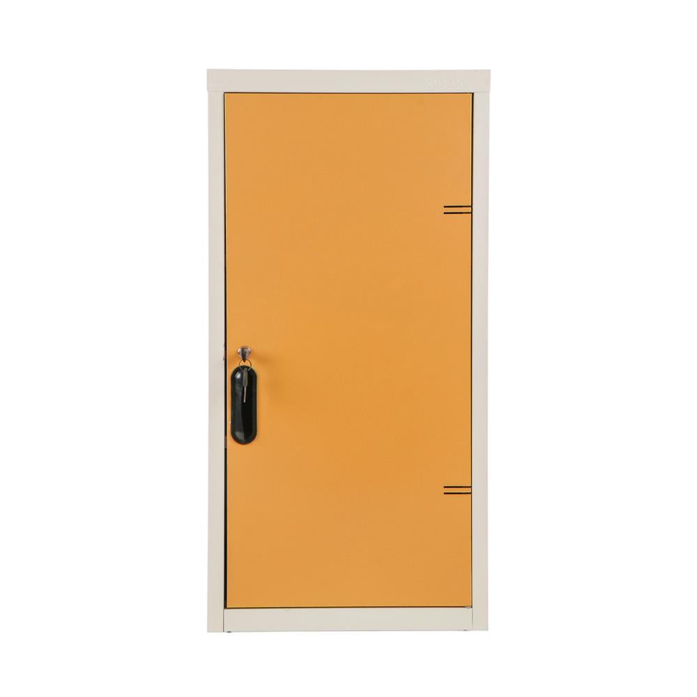 ตู้เหล็กบานเปิดทึบ KIOSK UDB-1 OR สีขาว/ส้ม