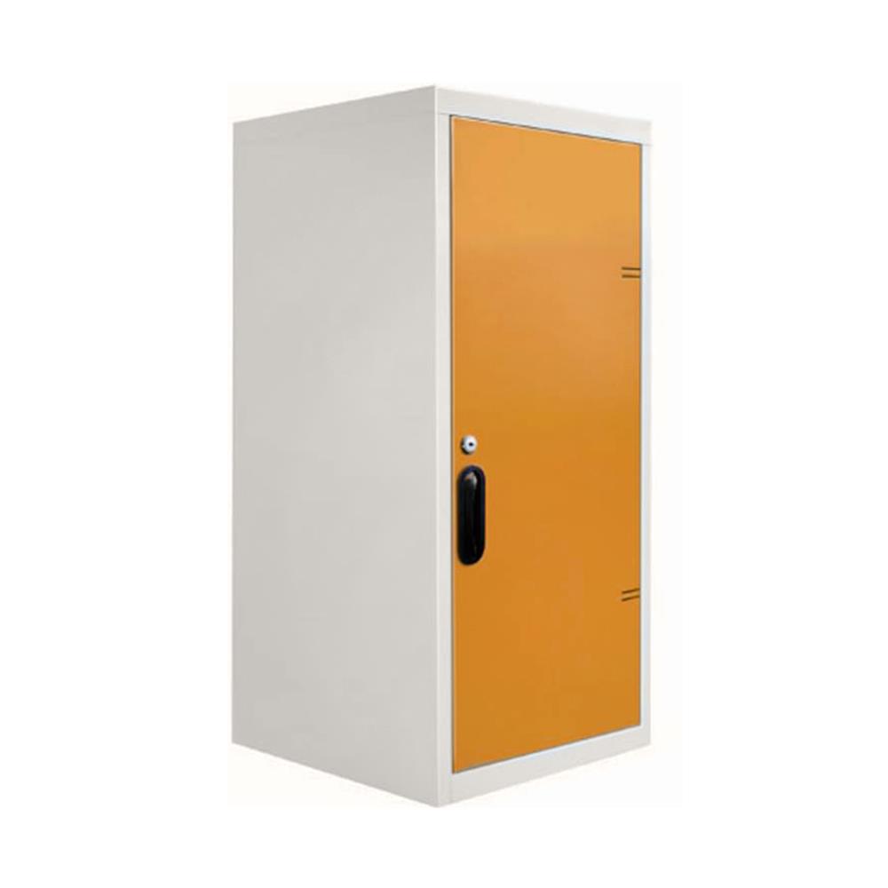 ตู้เหล็กบานเปิดทึบ KIOSK UDB-1 OR สีขาว/ส้ม